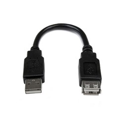 6IN USB EXT ADAPTER CABLE M/F/.