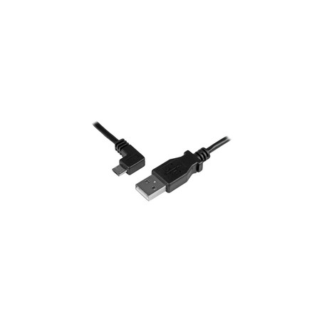 0.5M ANGLED MICRO USB CABLE/CHARGE + SYNC CABLE - 24 AWG USBAUB50CMLA
