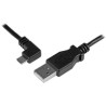 0.5M ANGLED MICRO USB CABLE/CHARGE + SYNC CABLE - 24 AWG USBAUB50CMLA