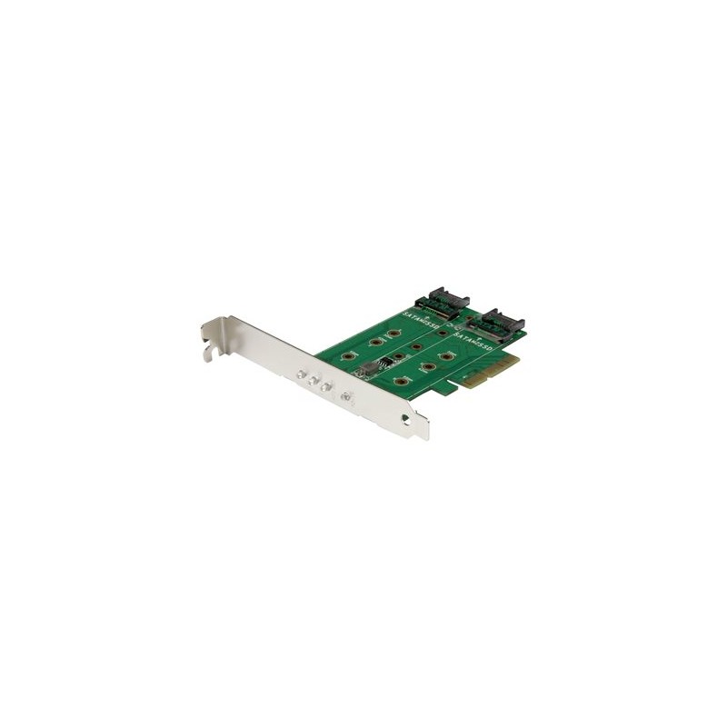 Startech 3PT M.2 SSD Card - PCIe 3.0/SATA Controller Cards