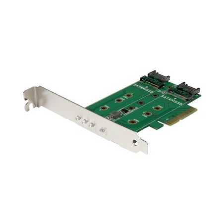 Startech 3PT M.2 SSD Card - PCIe 3.0/SATA Controller Cards