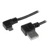 6FT RIGHT ANGLE MICRO-USB CBL/M/M WITH RIGHT ANGLE CONNECTORS