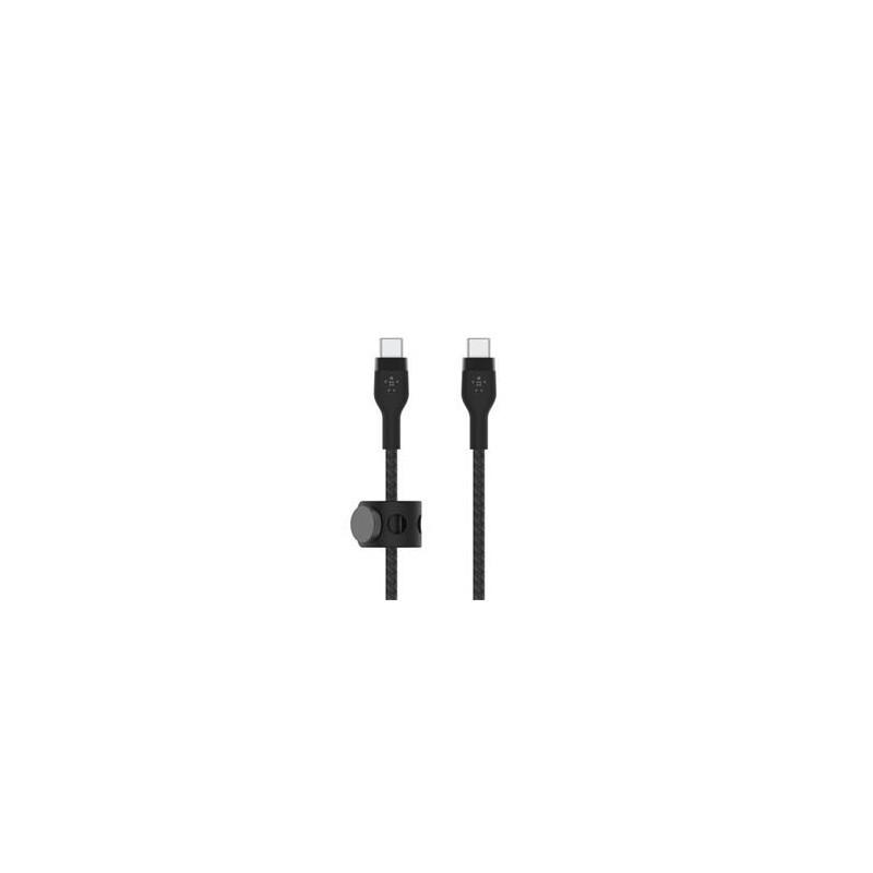 PRO FLEX USB-C/USB-C CBL FAST C/SILICONE CABLE SUPPORTS FAST CHA CAB011BT2MBK