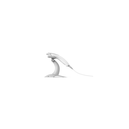 Voyager XP Curve USB Kit: Tethered, General Duty, 1D/2D, Standard Range, White Scanner, USB Cable, rigid presentation stand, EU