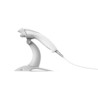 Voyager XP Curve USB Kit: Tethered, General Duty, 1D/2D, Standard Range, White Scanner, USB Cable, rigid presentation stand, EU