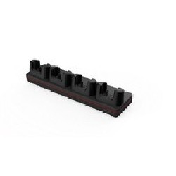 CK62 booted 4-bay charging base, KIT: 4-bay charger, four (4) CK62 universal charging cups (CK62-UCP-B) and power supply. NO