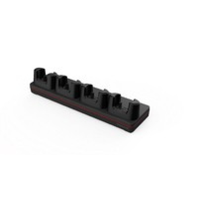 CK62 booted 4-bay charging base, KIT: 4-bay charger, four (4) CK62 universal charging cups (CK62-UCP-B) and power supply. NO
