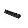 CK62 booted 4-bay charging base, KIT: 4-bay charger, four (4) CK62 universal charging cups (CK62-UCP-B) and power supply. NO