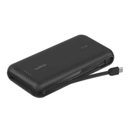 Belkin 20K PD30W Integrated USB-C/Cable Power Bank Black
