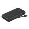 Belkin 20K PD30W Integrated USB-C/Cable Power Bank Black