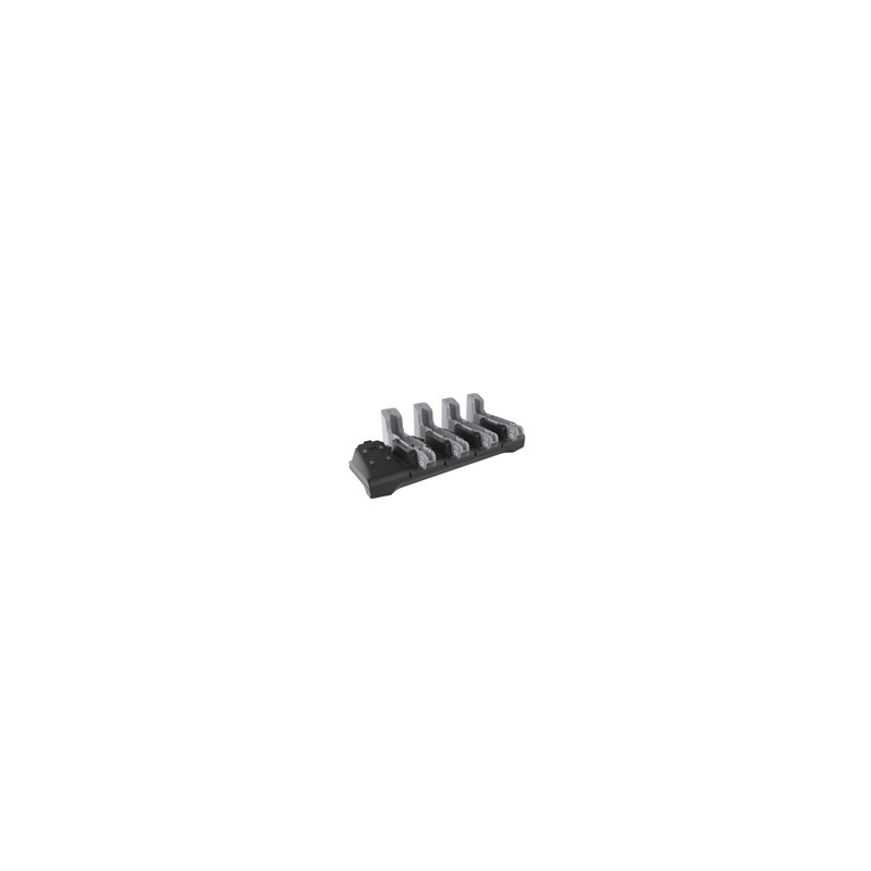 ET4X Four Slot Charge Only Cradle for 8" ET40, ET45 Accommodates 8in tablet, Exoskeleton, Payment Terminals, Expansion Backs