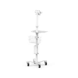 Compulocks Cling Rise Freedm Rolling Kiosk/All Tablets Stand White