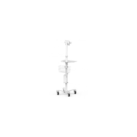 Compulocks Cling Rise Freedm Rolling Kiosk/All Tablets Stand White