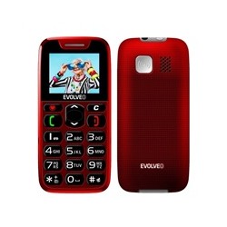 EVOLVEO EasyPhone, mobilní telefon pro seniory s nabíjecím stojánkem, červená