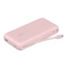 20K PD30W INTEGRATED USB-C/CABLE POWER BANK PINK