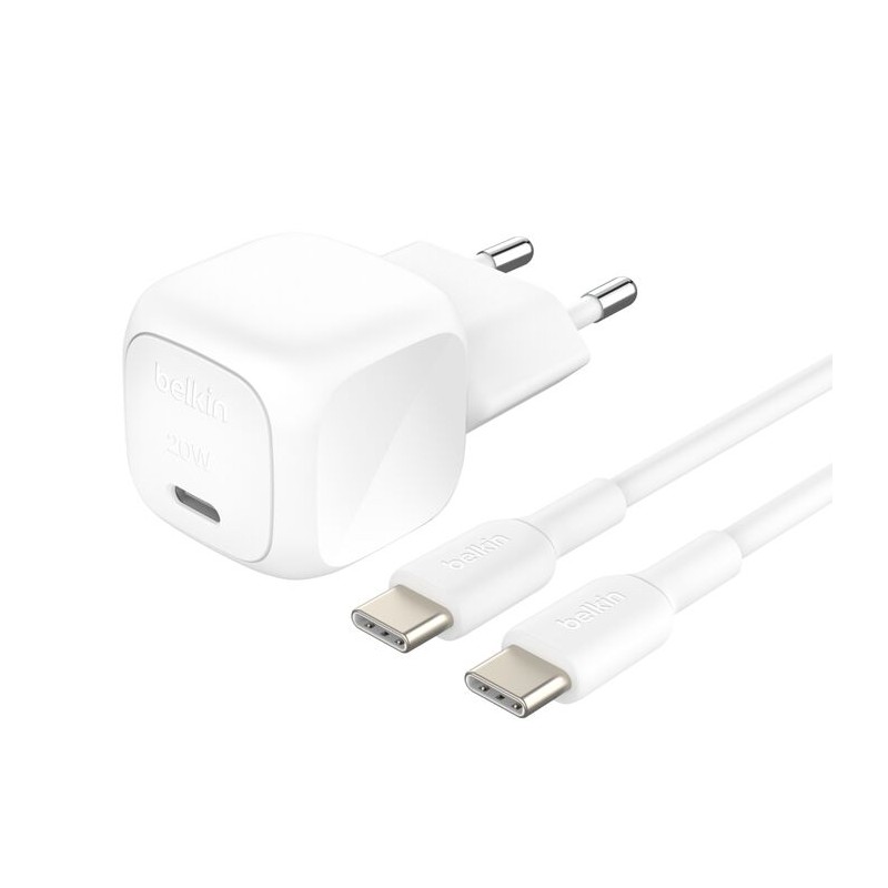 Belkin Boostcharge 20W USB-C Charger/With PD And PPS Incl. 1M USB-C/U