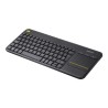 Logitech Wireless Touch Keyboard K400+/Dark - ESP - 2.4GHZ Mediter