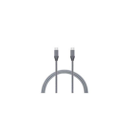 Mcab 5M USB-C GEN2X2 M/M 20GB 100W/20V/5A Grey Braided OD 5.5MM
