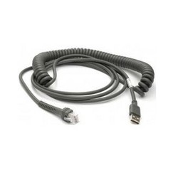 Cable, USB, Type A, Enhanced, Coiled, Power Off Terminal, 5 Meters