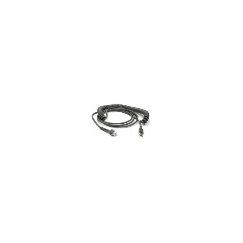 Cable, USB, Type A, Enhanced, Coiled, Power Off Terminal, 5 Meters