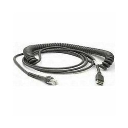 Cable, USB, Type A, Coiled, Power off terminal, 2 Meters, CAB-424E