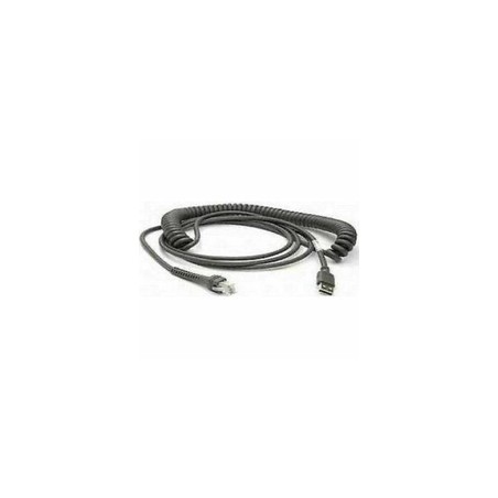 Cable, USB, Type A, Coiled, Power off terminal, 2 Meters, CAB-424E
