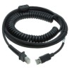 Datalogic Cabl USB Type A TPUW Coiled PWR/Off Terminal 5M BLK PWR