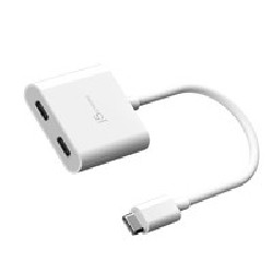 J5Create USB-C TO Dual USB-C With Video/OR Power Delivery