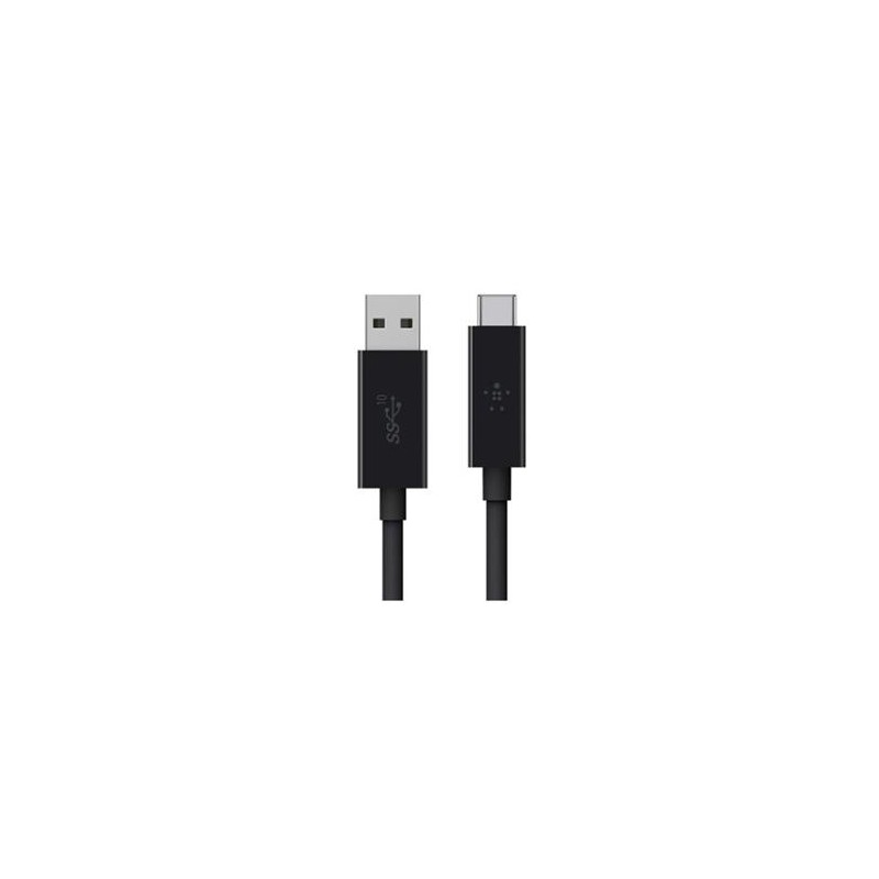 Belkin Cable USB3.1/USB-C TO USB-A/Upto 10 Gbit/S/ 3000MA/Black/1M