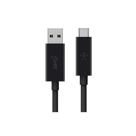 Belkin Cable USB3.1/USB-C TO USB-A/Upto 10 Gbit/S/ 3000MA/Black/1M