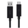 Belkin Cable USB3.1/USB-C TO USB-A/Upto 10 Gbit/S/ 3000MA/Black/1M