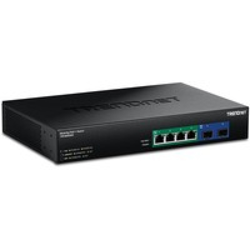 TRENDnet 6-Port 2.5G GaN Power PoE++/Switch W.10G SFP+ Port 240W