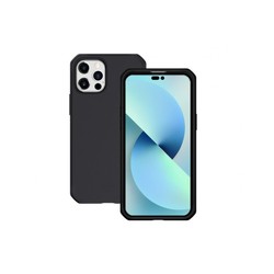 Mobilis Case For iPhone 14 Pro Max/Solid Black Mat Soft Bag 6.7IN
