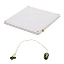 Zebra Slim IP67-Rated RFID Antenna For Indoor/Outdoor Use, VESA Studded Mount, ETSI FREQ., Size: 9.8" X 9.8"
