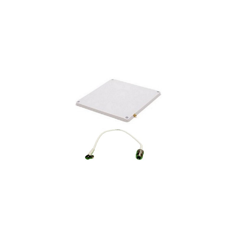 Zebra Slim IP67-Rated RFID Antenna For Indoor/Outdoor Use, VESA Studded Mount, ETSI FREQ., Size: 9.8" X 9.8"