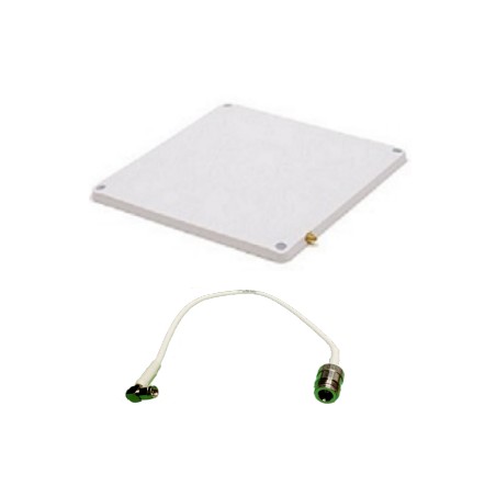 Zebra Slim IP67-Rated RFID Antenna For Indoor/Outdoor Use, VESA Studded Mount, ETSI FREQ., Size: 9.8" X 9.8"