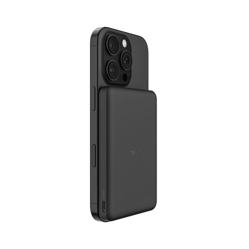 Belkin Boostcharge Slim Magnetis/Powerbank 5.000MAH 7.5 W Schwarz
