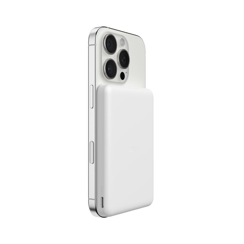 Belkin Boostcharge Slim Magnetis/Powerbank 5.000MAH 7.5 W WEI