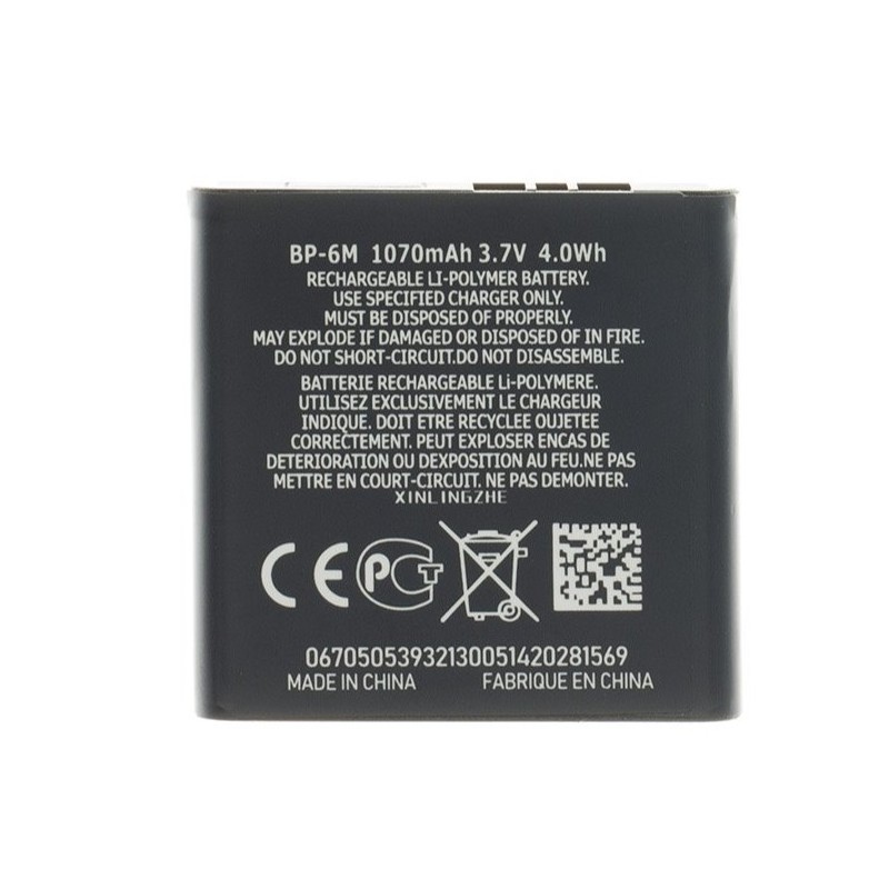 BP-6M Baterie pro Nokia 1070mAh Li-Ion (OEM)