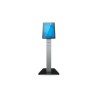 Wallaby Self-Service Floor Stand top with Meisong label and receipt printer, black (note: complete self-service floor stand