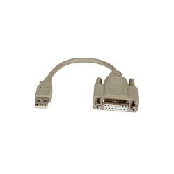 20CM USB-A STECKER / D-SUB15P/USB 2.0 ADAPTERKABEL GAME PORT