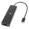 V7 USB-C TO Ethenet 2.5G Adapter/RJ-45 Network Hub Dongle 3XUSB-A