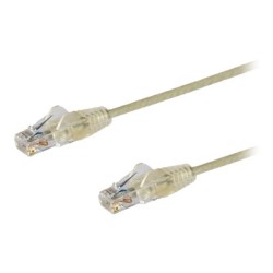 CAT6 CABLE - 1 M - GREY/SNAGLESS - 28 AWG COPPER WIRE