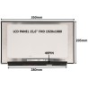 LCD PANEL 15,6" FHD 1920x1080 40PIN MATNÝ IPS 120HZ / BEZ ÚCHYTŮ