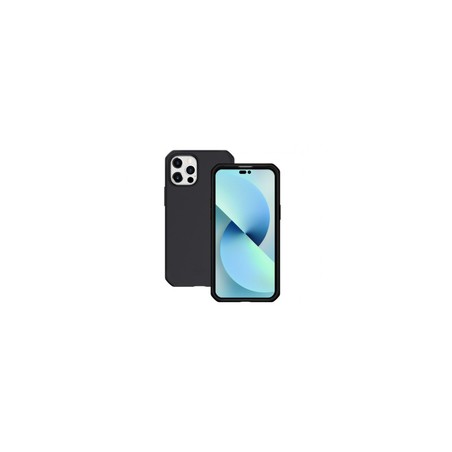 Mobilis Case For iPhone 14 Pro Solid/Black Mat Soft Bag 6.1IN