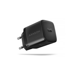 AXAGON ACU-PD20, nabíječka do sítě 20W, 1x port USB-C, PD3.0/PPS/QC4+/AFC/Apple, černá