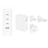 Belkin 140W 4-Ports USB GaN Wall/Charger With UK/EU/US Plug Tips