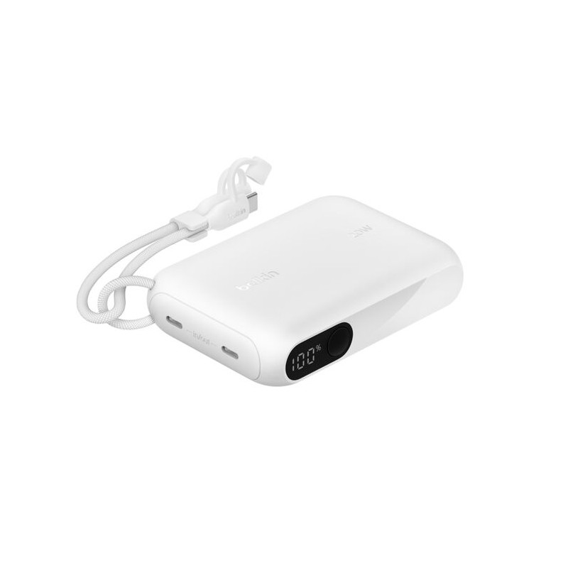 Belkin 10K PD20W Power Bank With/Display White