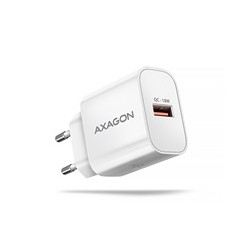 AXAGON ACU-QC18W, nabíječka do sítě 18W, 1x port USB-A, QC3.0/AFC/Apple, bílá