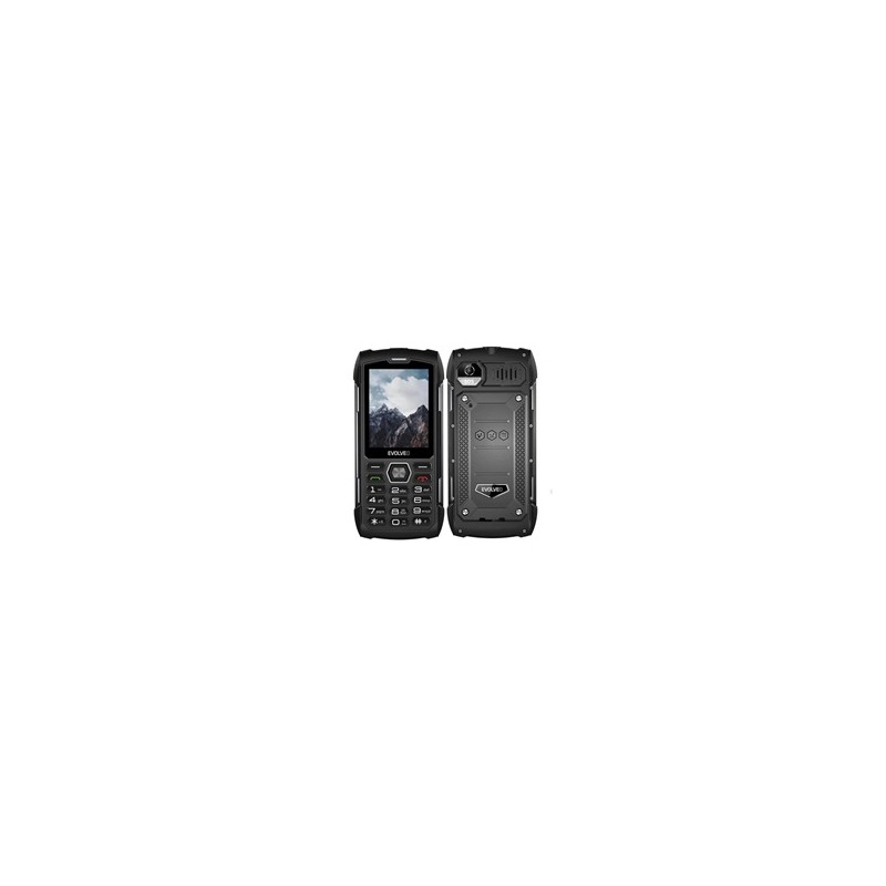 EVOLVEO StrongPhone H1, vodotěsný odolný Dual SIM telefon, černo-šedá
